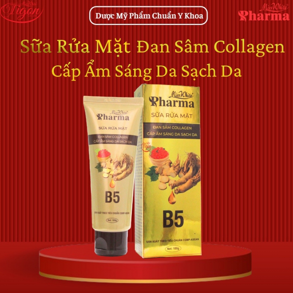 Sữa Rửa Mặt Đan Sâm Collagen Cấp Ẩm - Sáng Da - Sạch Da