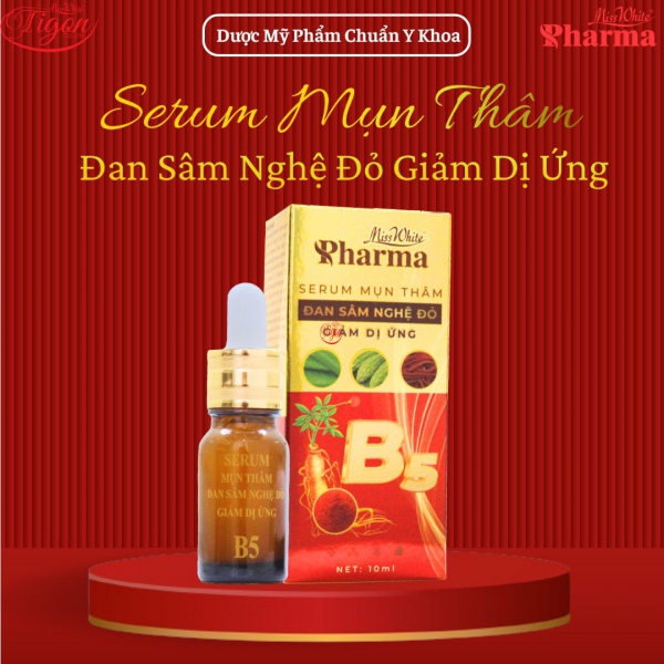 Serum mụn thâm đan sâm nghệ đỏ giãm dị ứng