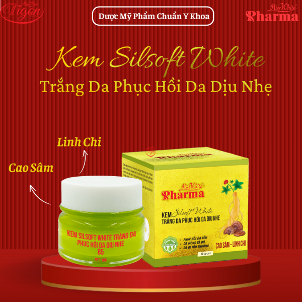 Kem Silsoft White Trắng Da Phục Hồi Da Dịu Nhẹ