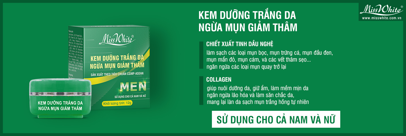 KEM DƯỠNG TRẮNG DA NGƯỜI MỤN GIẢM THÂM